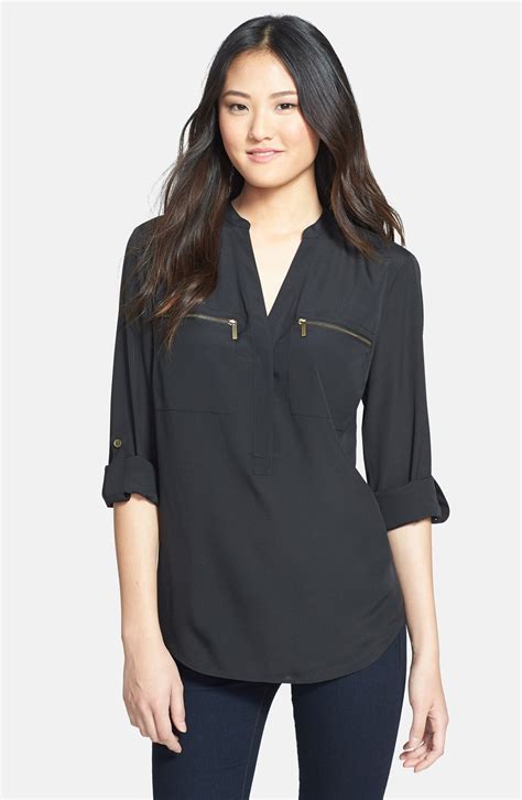 michael kors women tops|michael kors women's blouses.